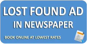 Book Sakal Lost Found Classifieds