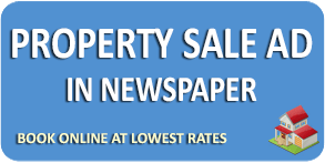 Property For Sale Ad in Newspaper