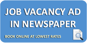 Book Times of India Recruitments Classifieds